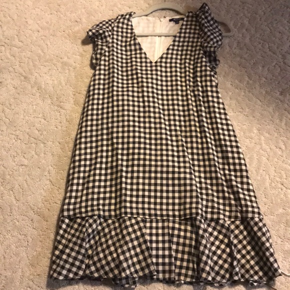 Madewell Dresses & Skirts - Madewell plaid black and white fall dress